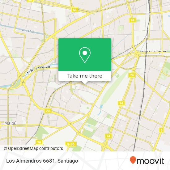 Los Almendros 6681 map