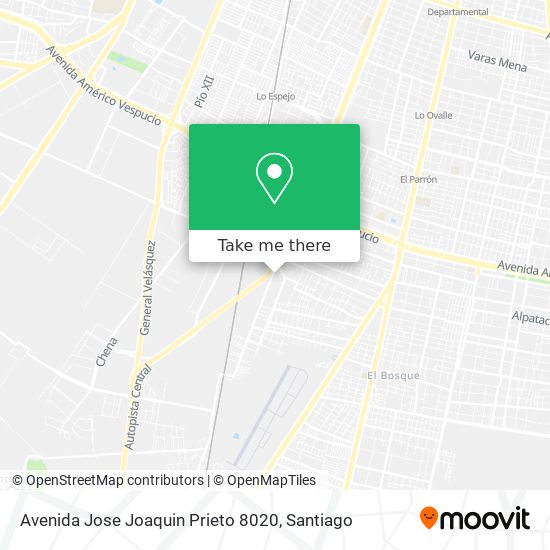 Avenida Jose Joaquin Prieto 8020 map