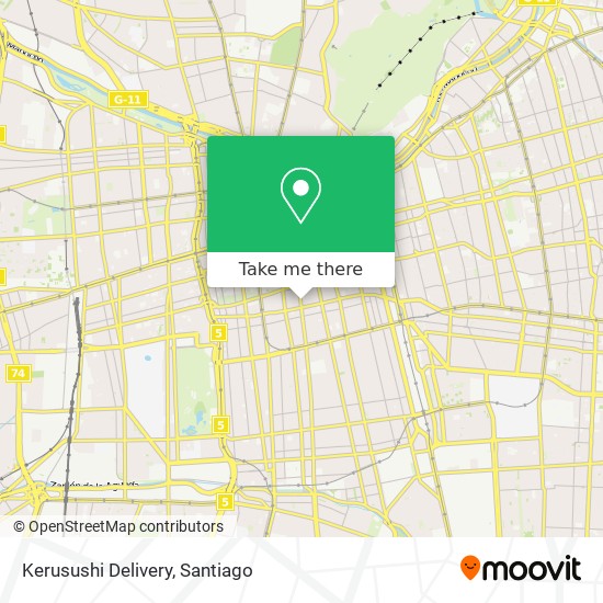 Kerusushi Delivery map