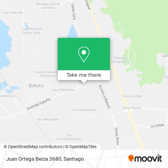 Juan Ortega Beiza 3680 map