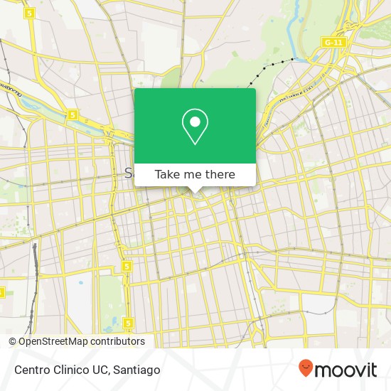 Mapa de Centro Clinico UC