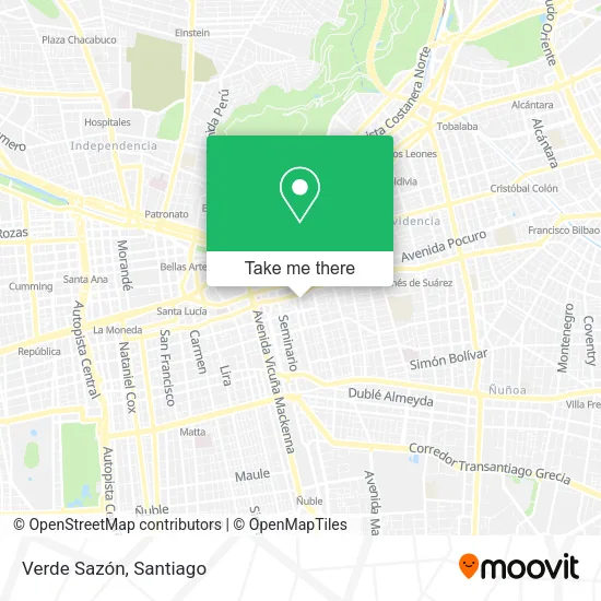Verde Sazón map
