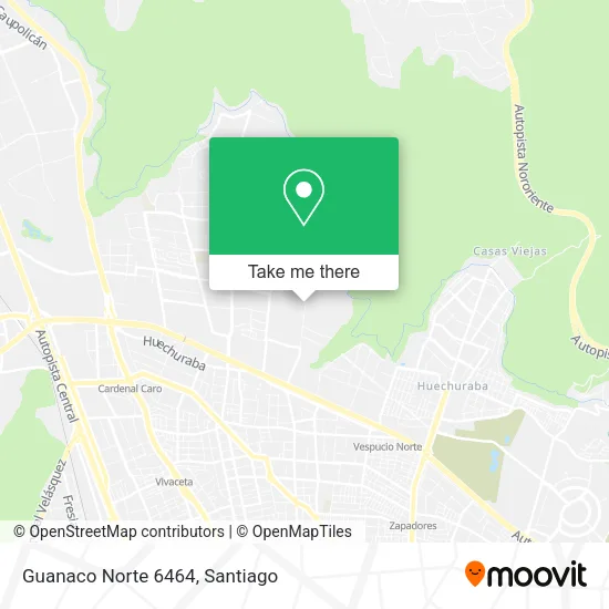 Guanaco Norte 6464 map