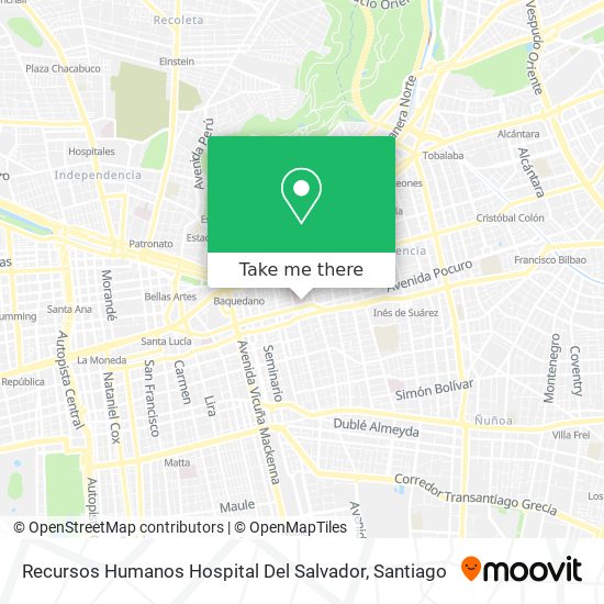 Recursos Humanos Hospital Del Salvador map