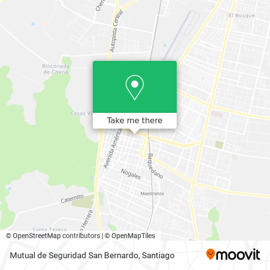 Mutual de Seguridad San Bernardo map
