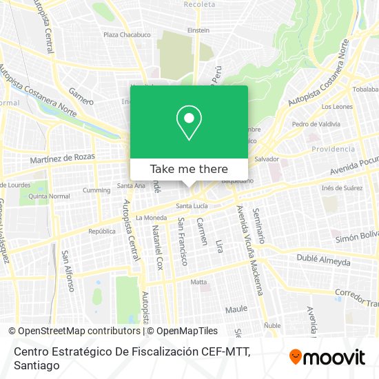 Centro Estratégico De Fiscalización CEF-MTT map