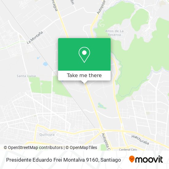 Mapa de Presidente Eduardo Frei Montalva 9160