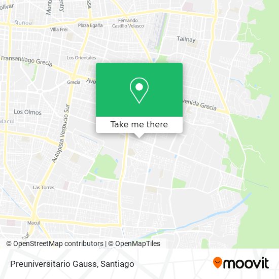 Mapa de Preuniversitario Gauss