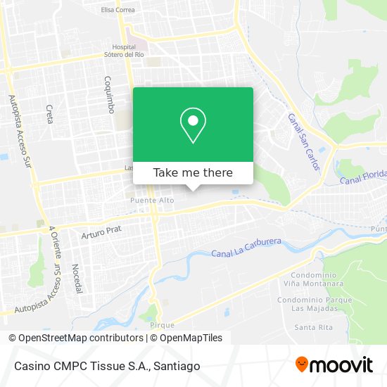 Casino CMPC Tissue S.A. map