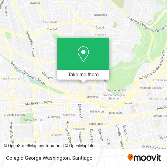 Colegio George Washington map
