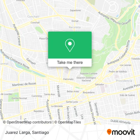 Juarez Larga map