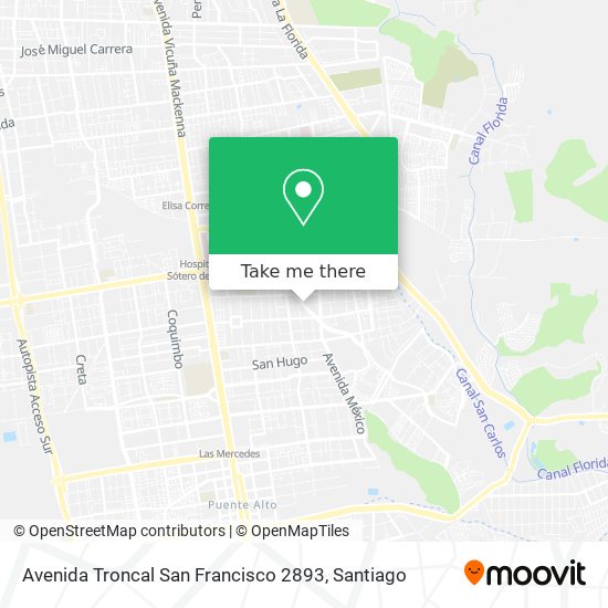 Avenida Troncal San Francisco 2893 map