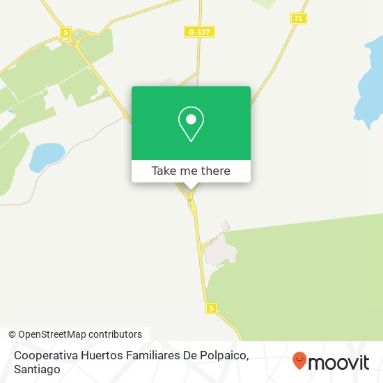 Cooperativa Huertos Familiares De Polpaico map