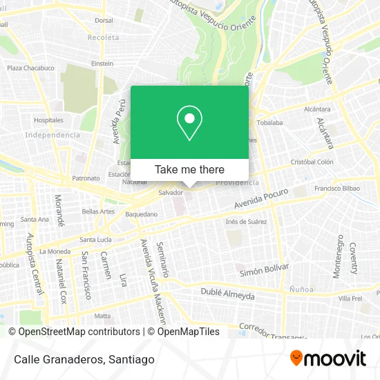 Calle Granaderos map