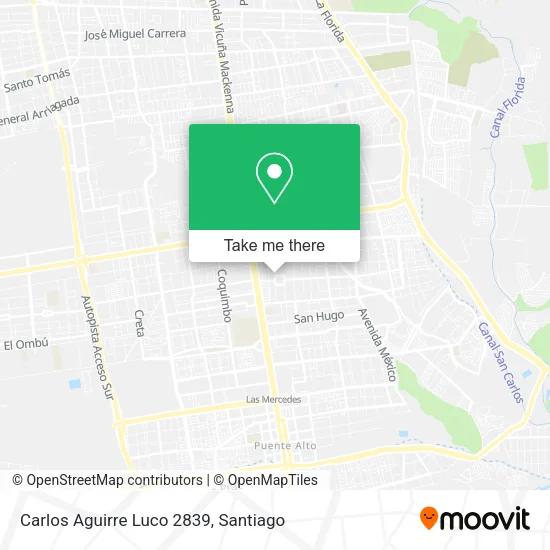 Carlos Aguirre Luco 2839 map