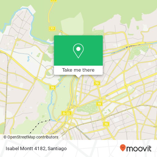 Isabel Montt 4182 map