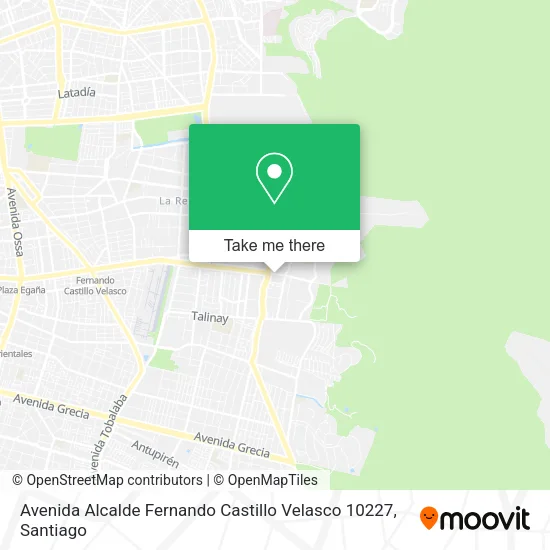 Mapa de Avenida Alcalde Fernando Castillo Velasco 10227