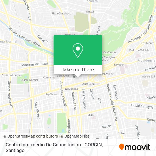Centro Intermedio De Capacitación - CORCIN map
