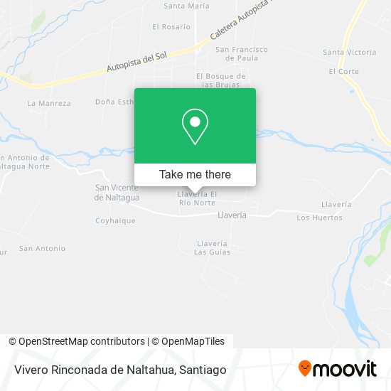 Vivero Rinconada de Naltahua map