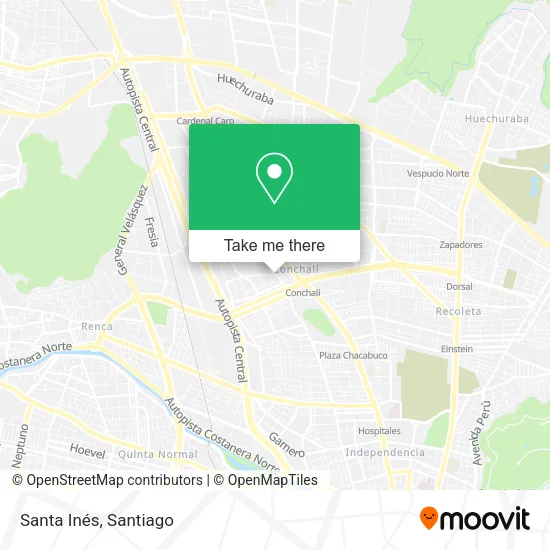 Santa Inés map