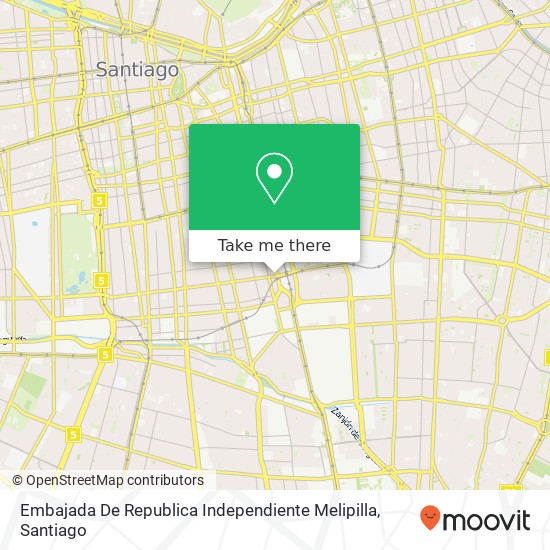 Embajada De Republica Independiente Melipilla map