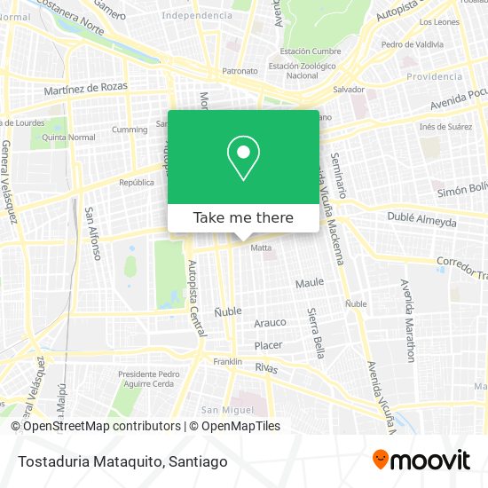 Tostaduria Mataquito map