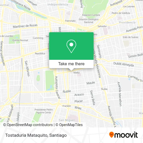 Tostaduria Mataquito map