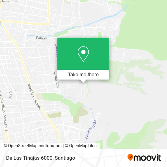 De Las Tinajas 6000 map