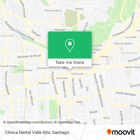 Clinica Dental Valle Alto map