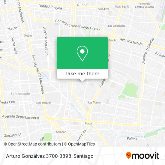 Arturo Gonzálvez 3700-3898 map