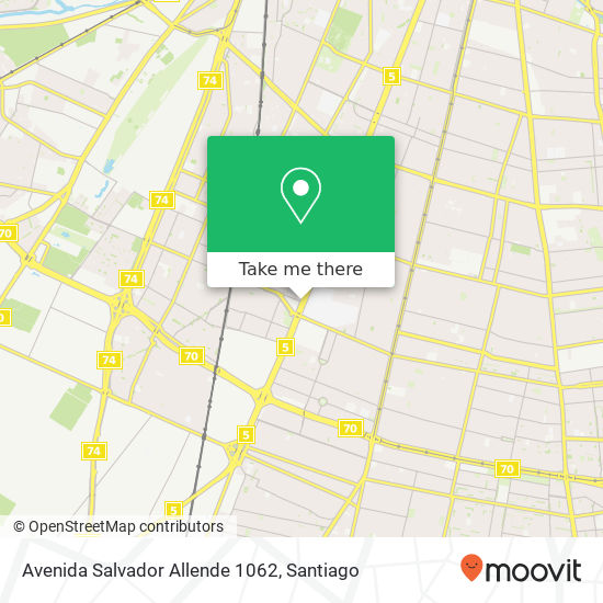 Mapa de Avenida Salvador Allende 1062