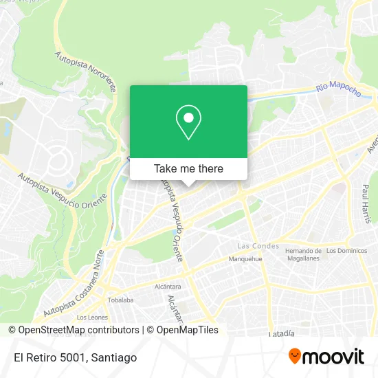 El Retiro 5001 map