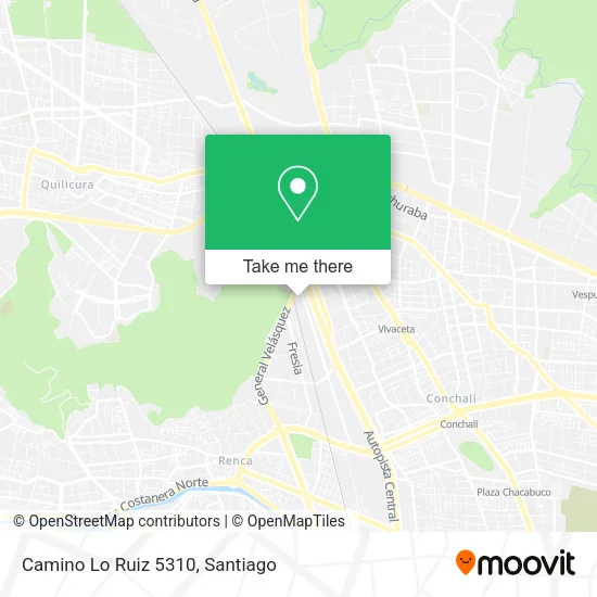 Mapa de Camino Lo Ruiz 5310