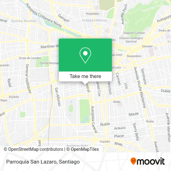 Parroquia San Lazaro map