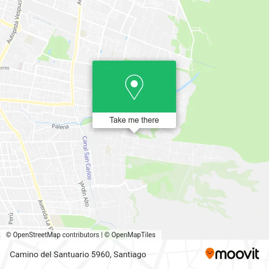 Mapa de Camino del Santuario 5960