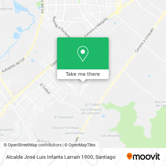 Alcalde José Luis Infante Larraín 1900 map