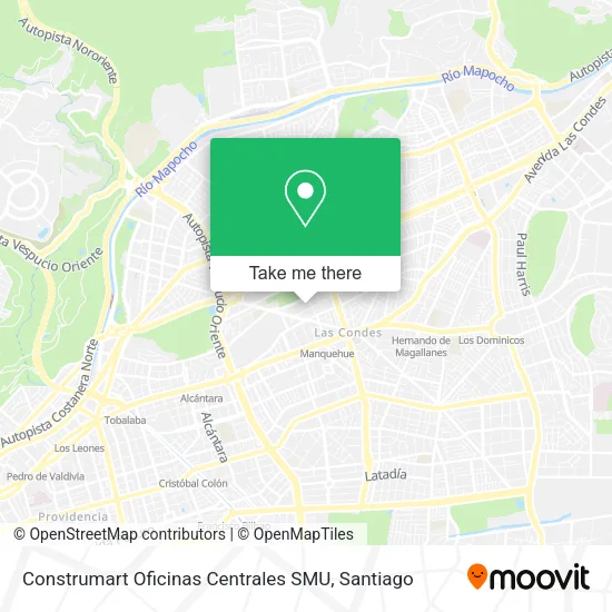 Construmart Oficinas Centrales SMU map