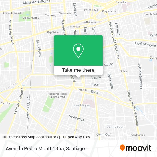 Avenida Pedro Montt 1365 map