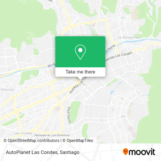 AutoPlanet Las Condes map