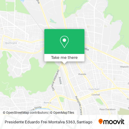 Presidente Eduardo Frei Montalva 5363 map