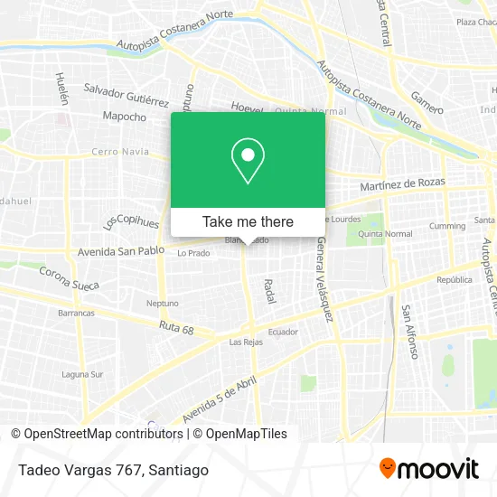 Tadeo Vargas 767 map