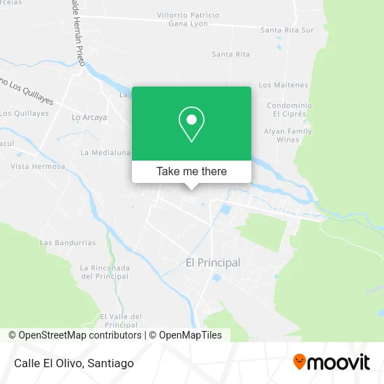 Calle El Olivo map