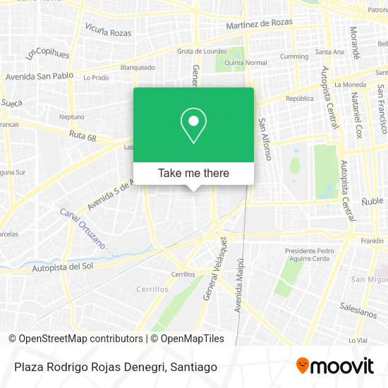 Plaza Rodrigo Rojas Denegri map