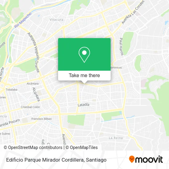 Edificio Parque Mirador Cordillera map