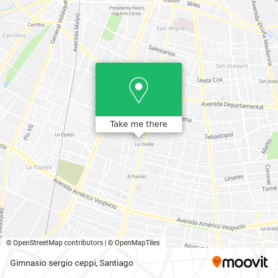 Mapa de Gimnasio sergio ceppi