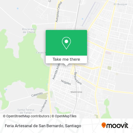 Feria Artesanal de San Bernardo map