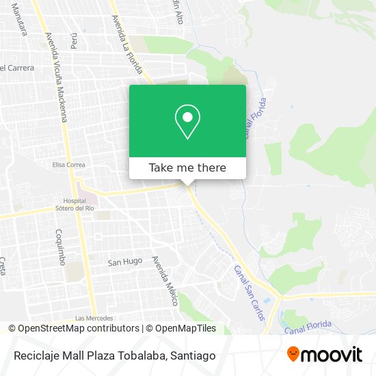 Reciclaje Mall Plaza Tobalaba map
