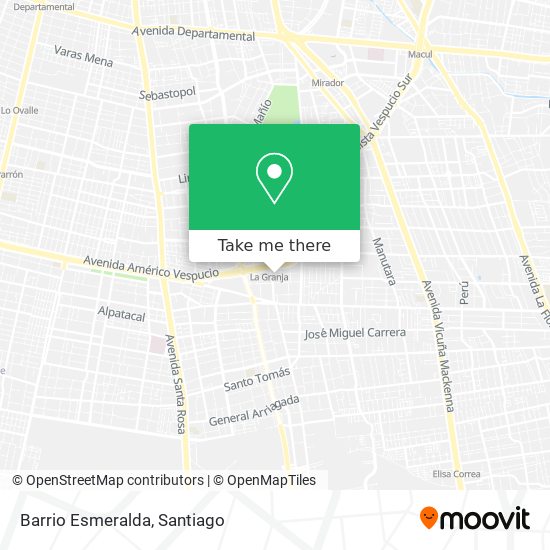 Mapa de Barrio Esmeralda