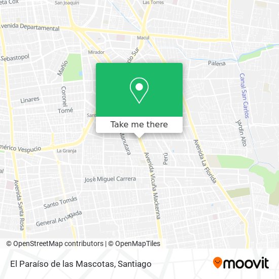 El Paraíso de las Mascotas map