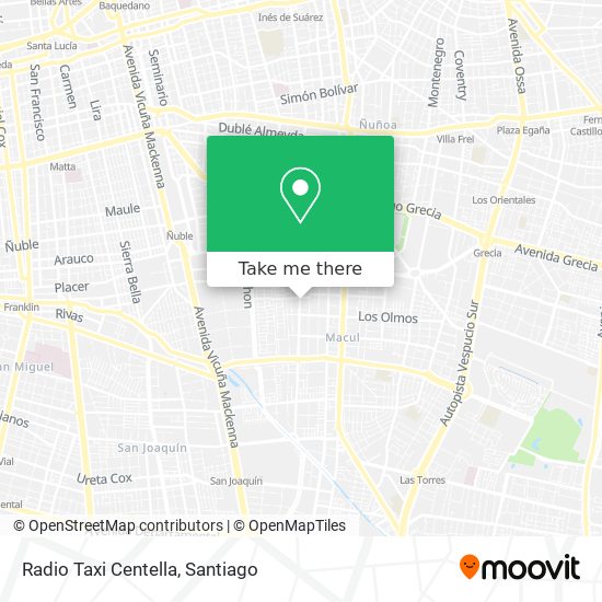 Radio Taxi Centella map